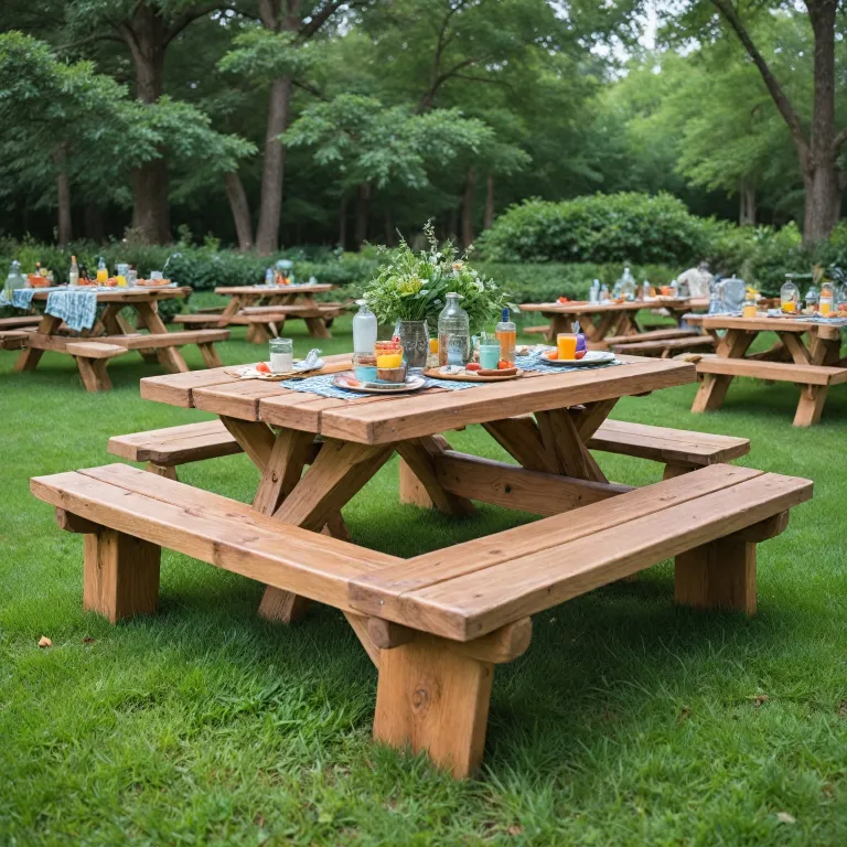 Comment choisir la table en bois de pique-nique idéale pour votre espace de vente